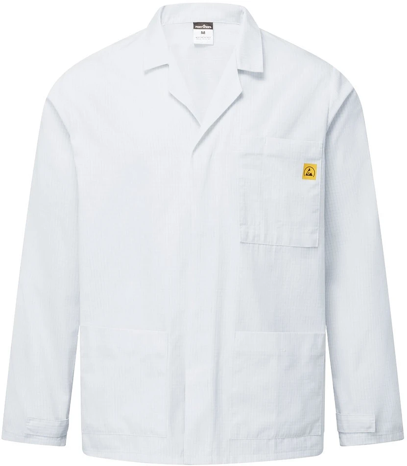Antistatinis ESD PORTWEST AS18 laboratorinis chalatas, Dydis: XXXL, Pw spalvos: Navy