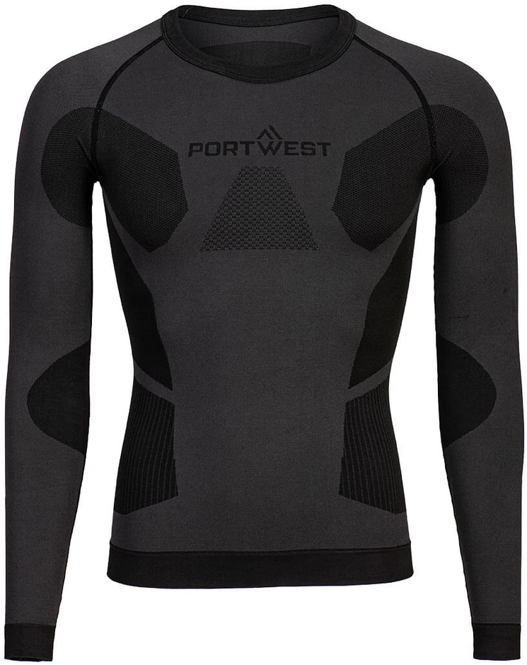 Apatiniai PORTWEST B173 termo marškinėliai, Dydis: XXL, Pw spalvos: Charcoal