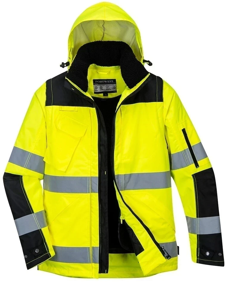 Aukščiausios kokybės PORTWEST C469 3 viename striukė, Dydis: XXXL, Pw spalvos: Oranžinis/Juodas