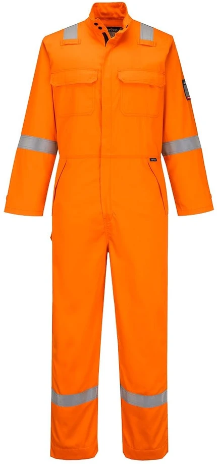Cheminėms medžiagoms atsparus PORTWEST FR513 kombinezonas, Dydis: 4XL, Pw spalvos: Oranžinis
