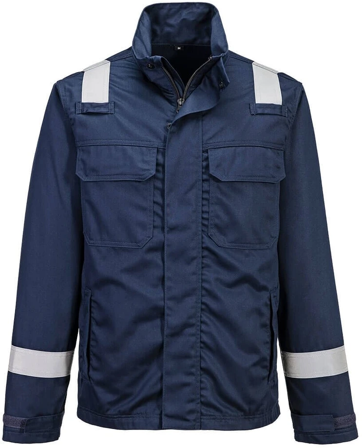 Cheminėms medžiagoms atsparus PORTWEST FR609 švarkas, Dydis: XXL, Pw spalvos: Navy