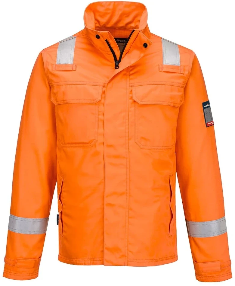 Cheminėms medžiagoms atsparus PORTWEST FR609 švarkas, Dydis: XL, Pw spalvos: Oranžinis