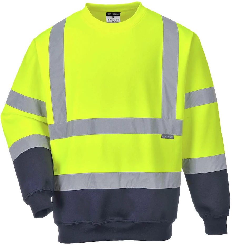 Darbo džemperis PORTWEST B306, Dydis: XXXL, Pw spalvos: Geltona/Navy