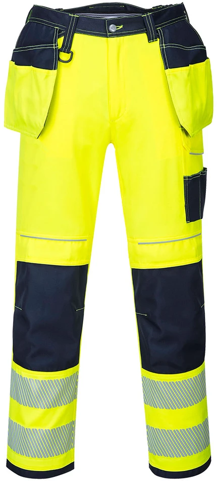 Darbo kelnes Portwest T501, Dydis: 46, Pw spalvos: Geltona/Navy
