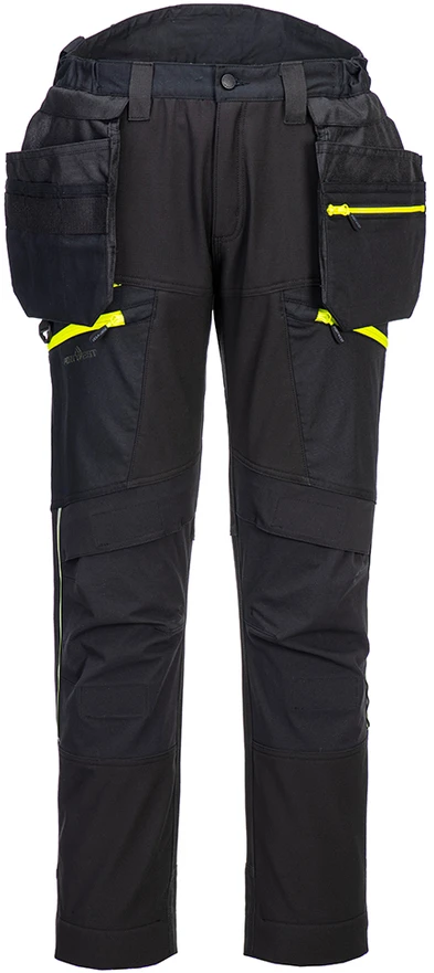 Darbo kelnės su nusegamomis kišenėmis Portwest DX450, Dydis: 46, Pw spalvos: Juodas