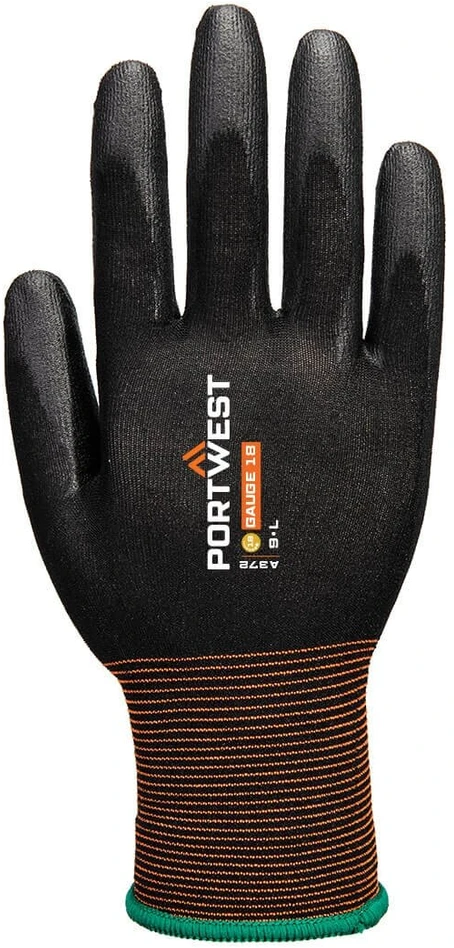 Darbo PORTWEST A372 pirštinės, Dydis: XXL, Pw spalvos: Juodas