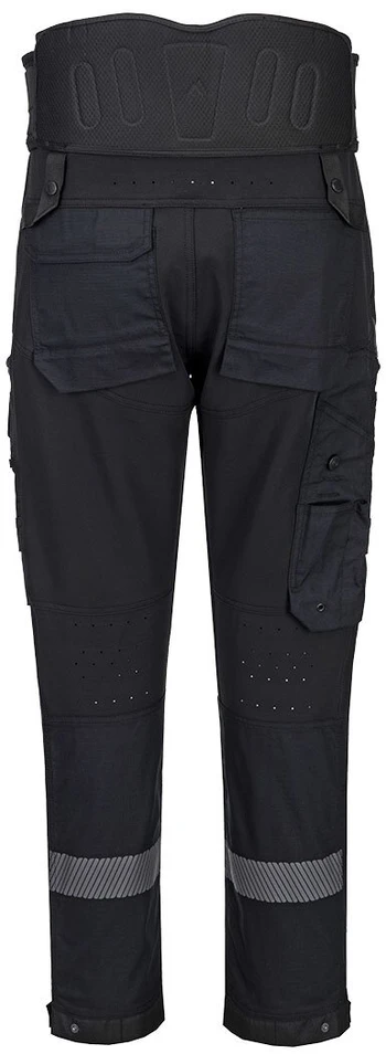 Darbo PORTWEST DX408 kelnės su nugaros pastiprinimu, Dydis: XXXL, Pw spalvos: Juodas