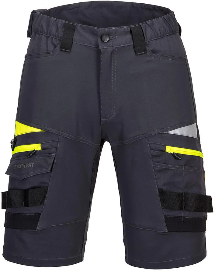 Darbo PORTWEST DX444 šortai su nuimamomis kišenėmis, Dydis: 42, Pw spalvos: Metal Pilkas