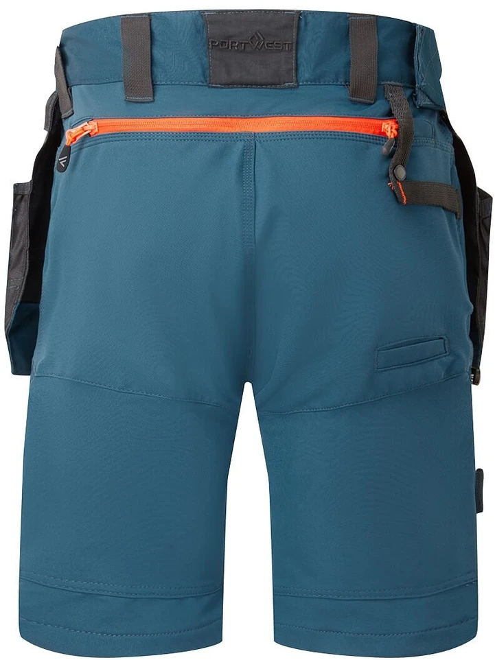 Darbo PORTWEST DX444 šortai su nuimamomis kišenėmis, Dydis: 40, Pw spalvos: Juodas