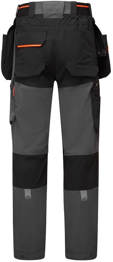 Darbo PORTWEST EV446 kelnės su nuimamomis kišenėmis, Dydis: 36, Pw spalvos: Juodas Short