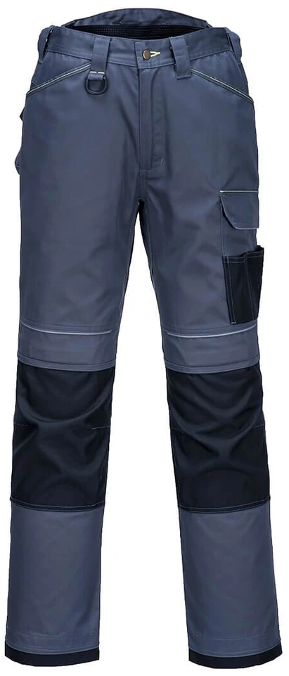 Darbo PORTWEST PW304 tamprios lengvo svorio kelnės, Dydis: 40, Pw spalvos: Zoom Pilkas/Juodas