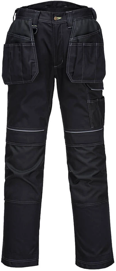 Darbo PORTWEST PW305 tamprios kelnės, Dydis: 38, Pw spalvos: Juodas