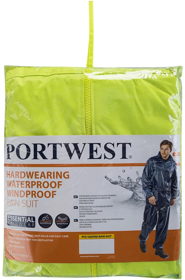 Dviejų dalių kostiumas nuo lietaus Portwest L440, Dydis: XL, Pw spalvos: Geltona