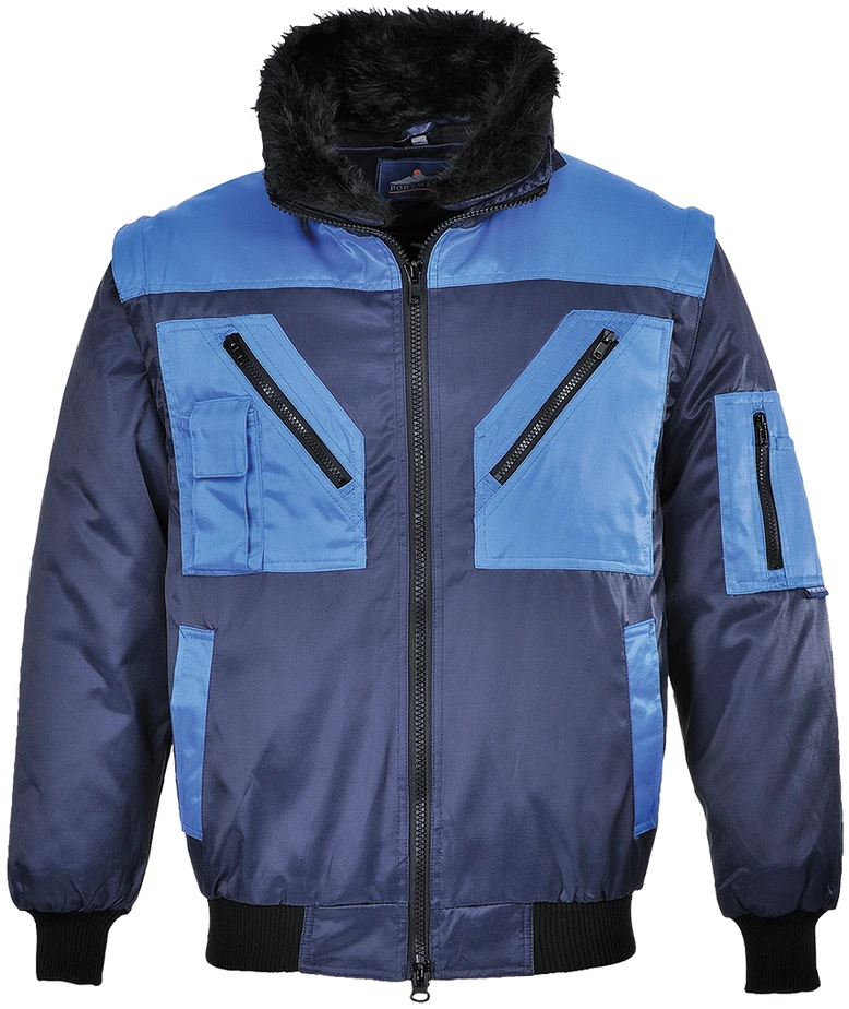 Dviejų spalvų Pilot striukė PORTWEST PJ20, Dydis: 5XL, Pw spalvos: Navy