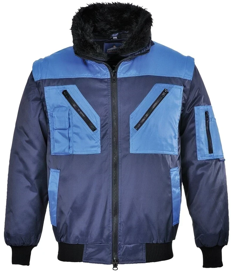 Dviejų spalvų Pilot striukė PORTWEST PJ20, Dydis: XXXL, Pw spalvos: Juodas/Pilkas
