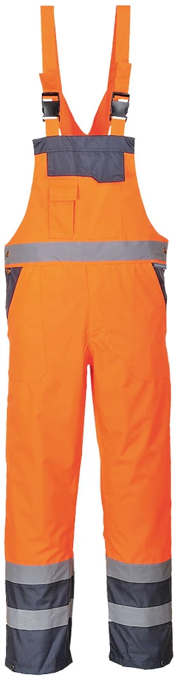 Dviejų spalvų puskombinezonis be pamušalo Portwest S488, Dydis: S, Pw spalvos: Oranžinis/Navy