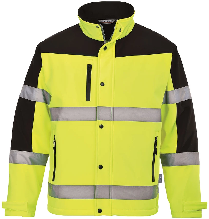 Dviejų spalvų Softshell striukė Portwest S429, Dydis: XXXL, Pw spalvos: Geltona