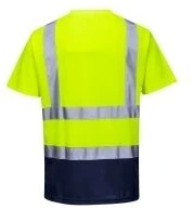 Dvispalviai marškinėliai PORTWEST S378, Dydis: S, Pw spalvos: Oranžinis/Navy