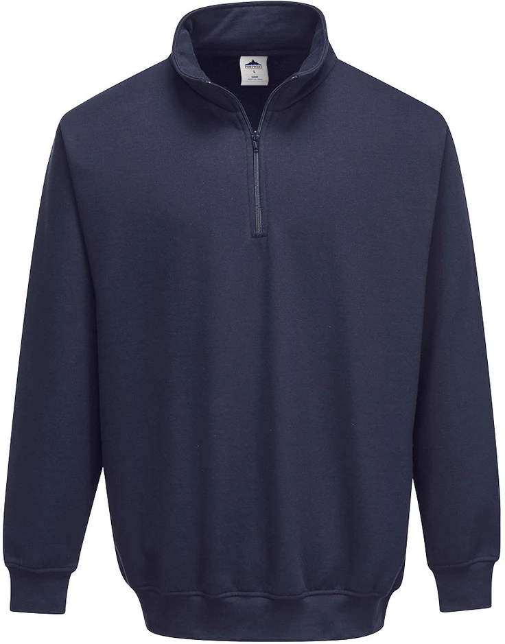 Džemperis aukštu kaklu ir su užtrauktuku Portwest B309, Dydis: XXXL, Pw spalvos: Navy