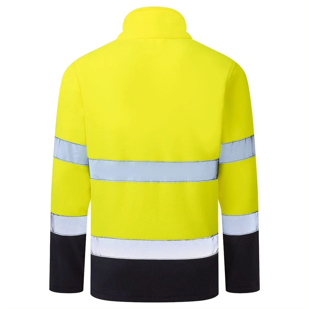 Flisinis PORTWEST ES251 užtrauktuku užsegamas džemperis, Dydis: 6XL, Pw spalvos: Oranžinis/Navy