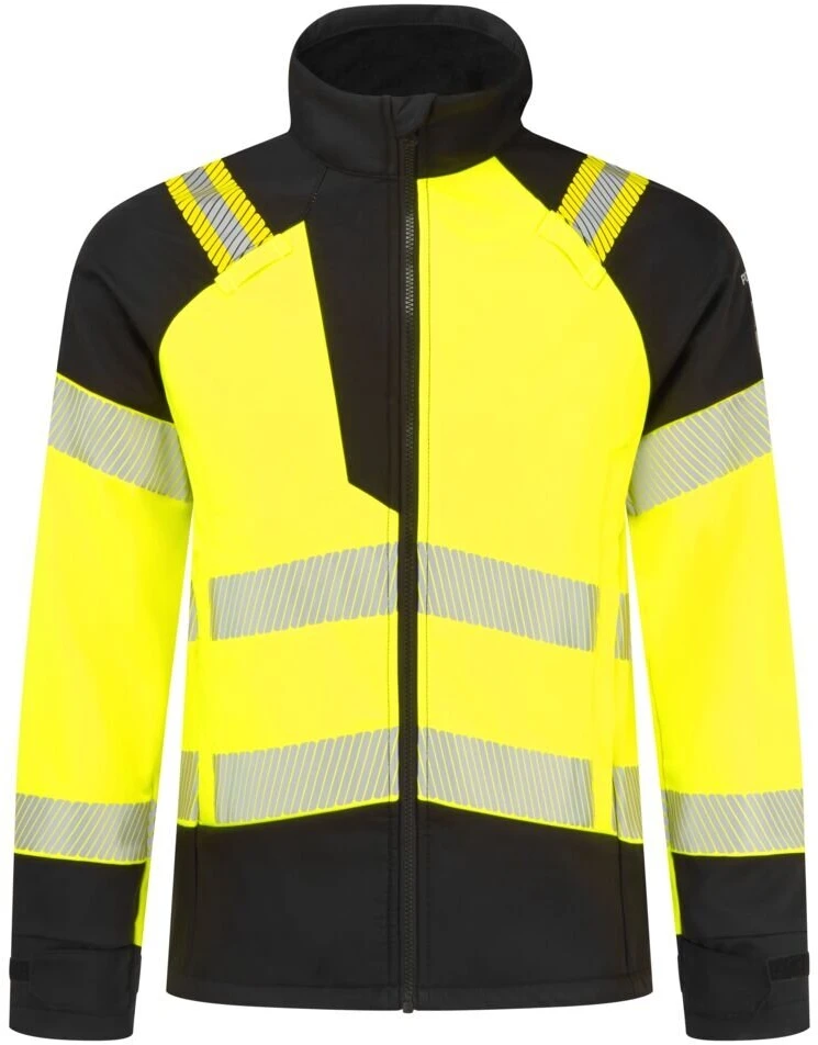 Gerai matoma PORTWEST FR718 Softshell striukė, Dydis: XXXL, Pw spalvos: Geltona/Juodas