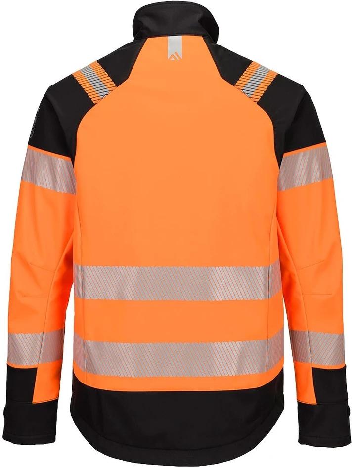 Gerai matoma PORTWEST FR718 Softshell striukė, Dydis: S, Pw spalvos: Oranžinis/Juodas