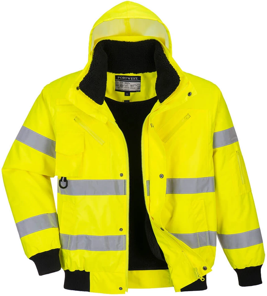 Gero matomumo 3 viename Bomber striukė Portwest C467, Dydis: XL, Pw spalvos: Geltona