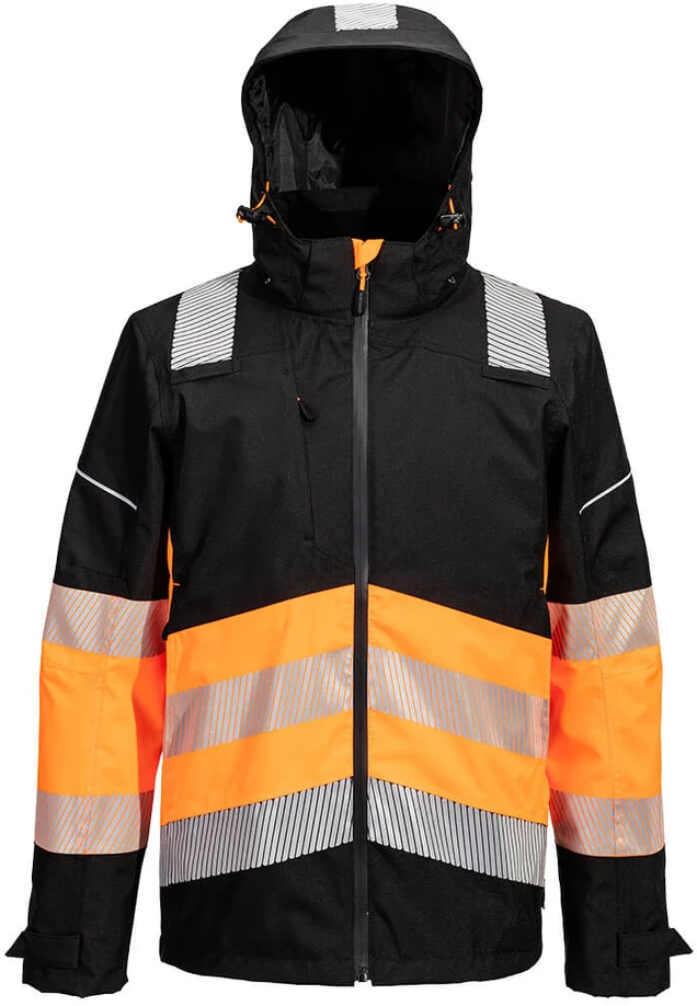 Gero matomumo atspari vandeniui PORTWEST PW368 striukė, Dydis: XXXL, Pw spalvos: Oranžinis/Juodas