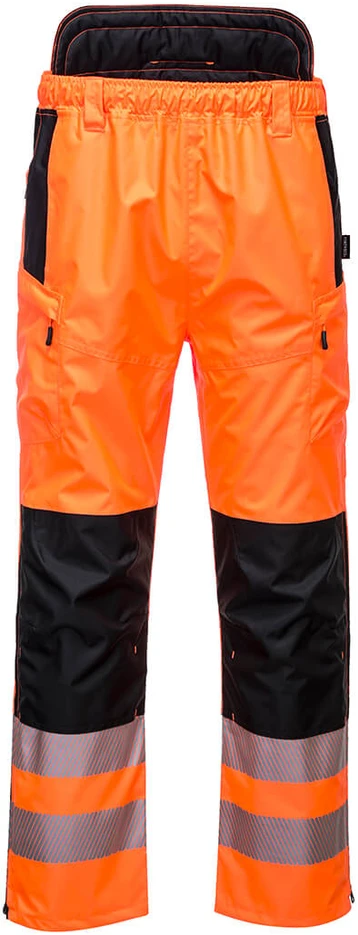 Gero matomumo darbo kelnės PORTWEST PW342, Dydis: L, Pw spalvos: Oranžinis/Juodas