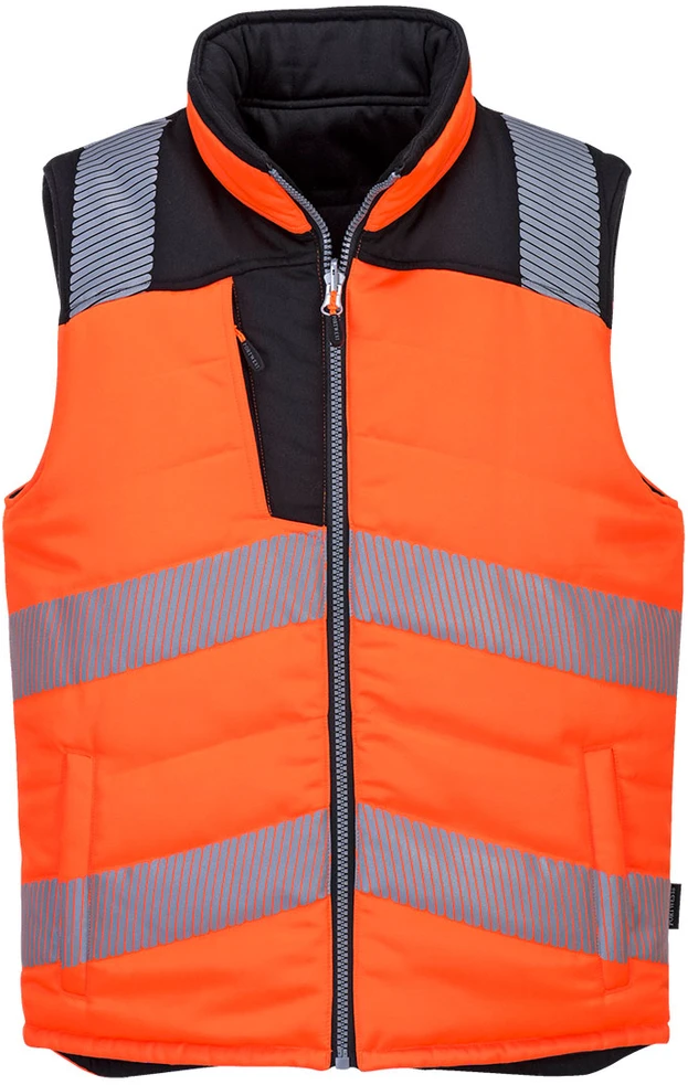 Gero matomumo dvipusė liemenė PORTWEST PW374, Dydis: XXXL, Pw spalvos: Oranžinis/Juodas