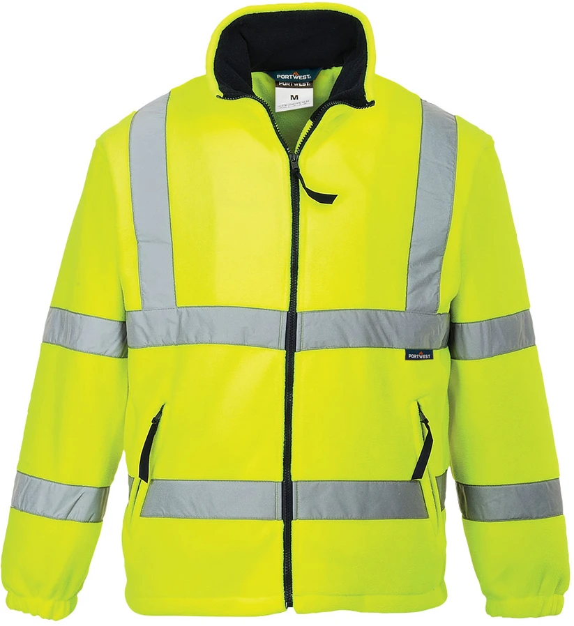 Gero matomumo flisinis PORTWEST ES250 užsegamas džemperis, Dydis: XXXL, Pw spalvos: Geltona
