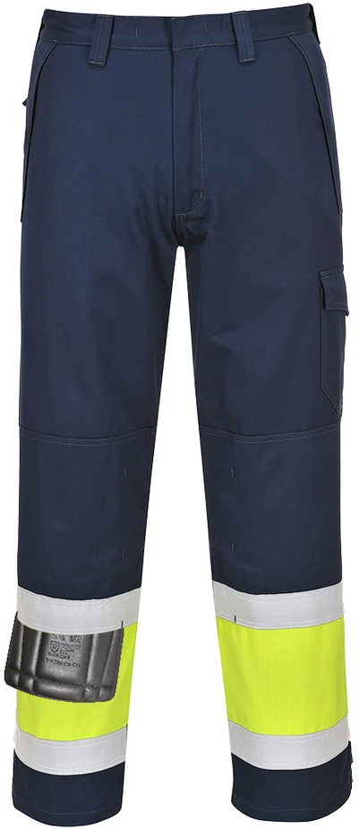 Gero matomumo kelnės Portwest MV26, Dydis: L, Pw spalvos: Geltona/Navy
