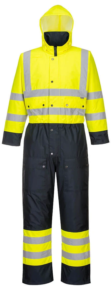 Gero matomumo kombinezonas su pamušalu Portwest S485, Dydis: 4XL, Pw spalvos: Geltona/Navy
