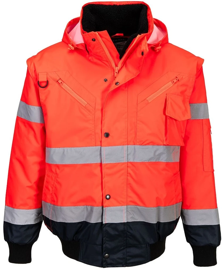 Gero matomumo kontrastinga PORTWEST C465 Bomber striukė, Dydis: XS, Pw spalvos: Geltona/Juodas