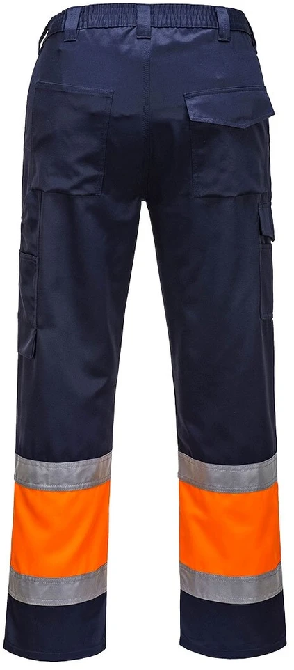 Gero matomumo lengvo svorio dviejų spalvų PORTWEST L049 kelnės, Dydis: S, Pw spalvos: Geltona/Navy