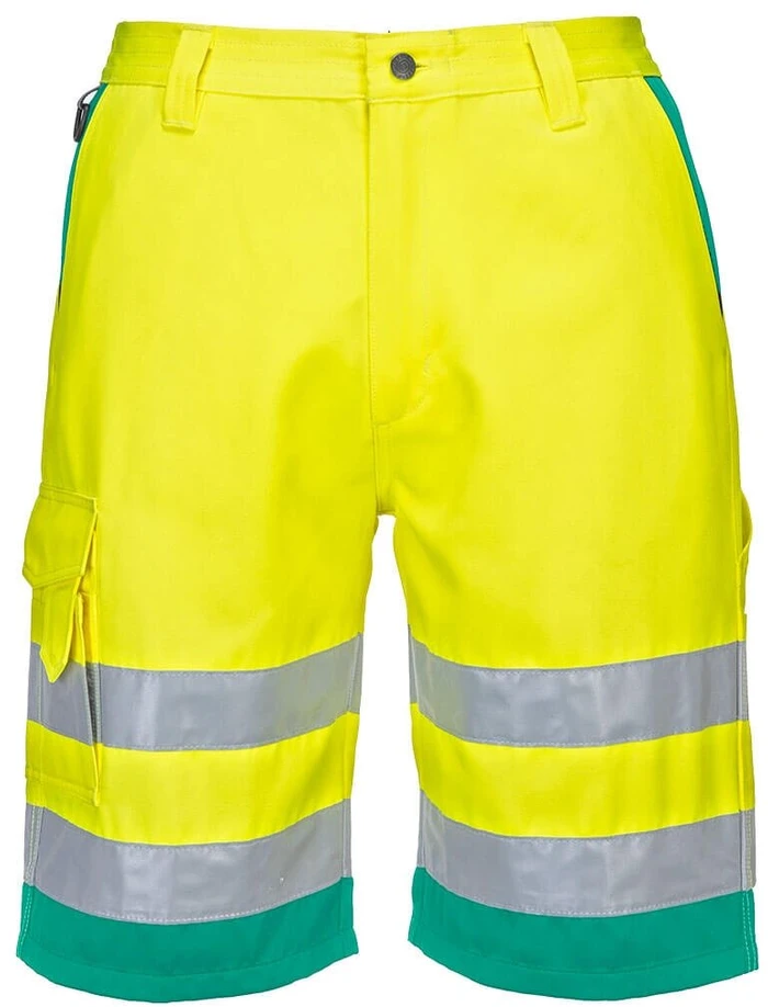 Gero matomumo lengvo svorio PORTWEST L043 polimedvilniniai šortai, Dydis: S, Pw spalvos: Oranžinis/Navy