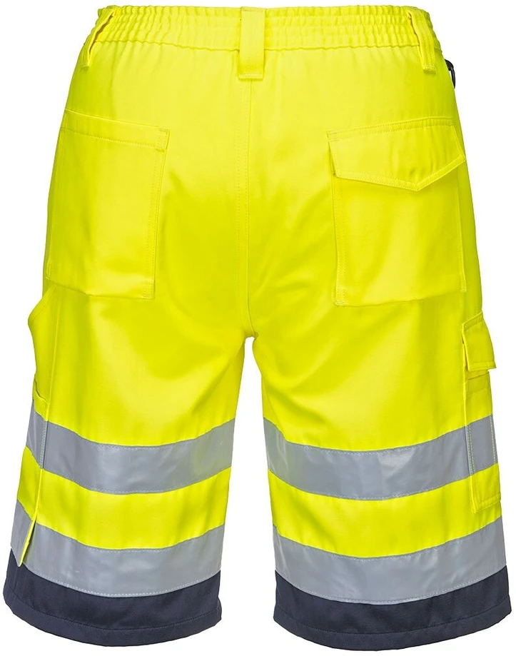 Gero matomumo lengvo svorio PORTWEST L043 polimedvilniniai šortai, Dydis: S, Pw spalvos: Oranžinis/Navy