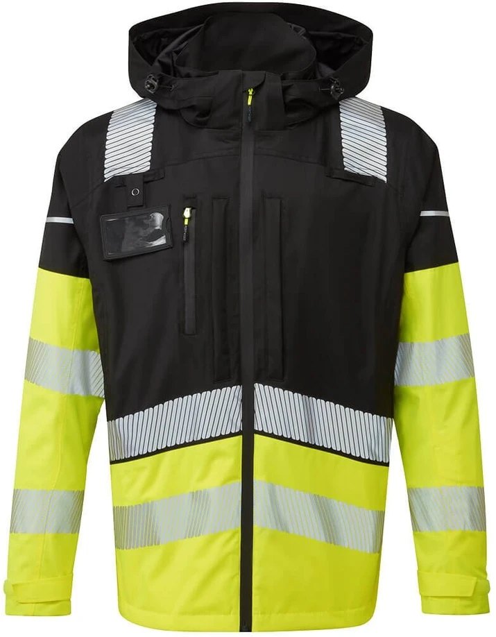 Gero matomumo PORTWEST BX323 3 viename striukė nuo lietaus, Dydis: XXXL, Pw spalvos: Geltona/Juodas