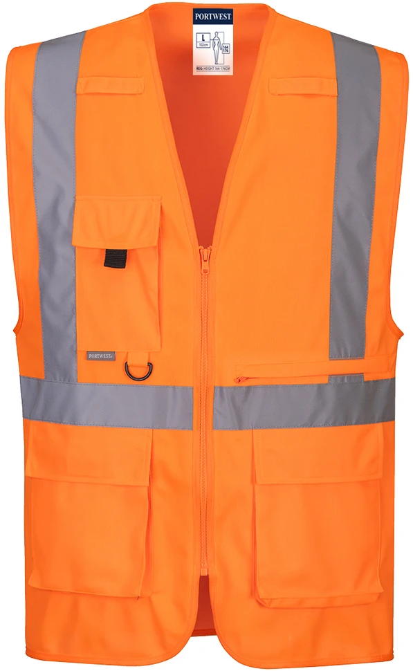 Gero matomumo PORTWEST C357 vadovo liemenė su kišene , Dydis: S, Pw spalvos: Oranžinis