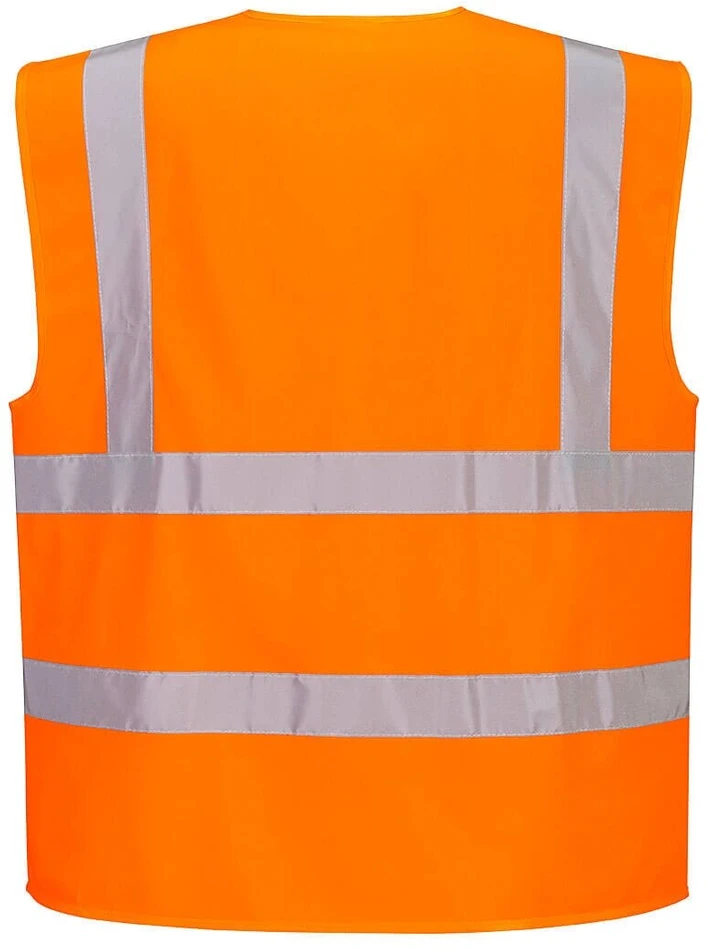 Gero matomumo PORTWEST C375 liemenė su atspindinčia juosta ir užtrauktuku, Dydis: XXL, Pw spalvos: Oranžinis