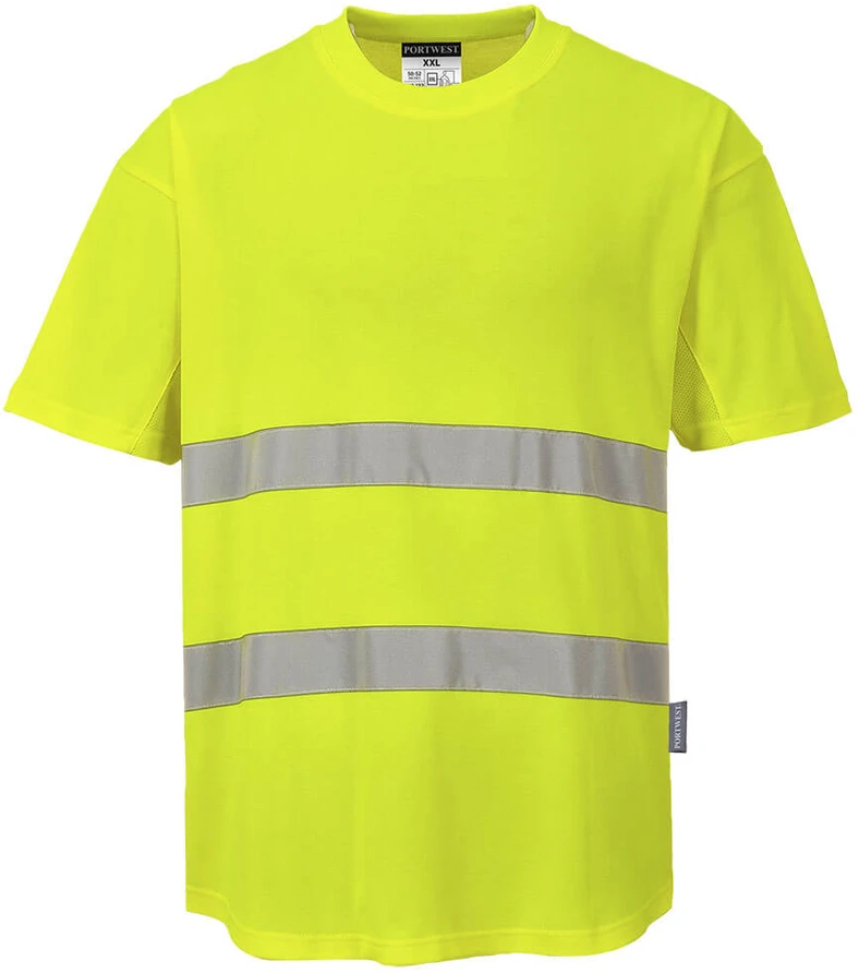 Gero matomumo PORTWEST C394 marškinėliai trumpomis rankovėmis, Dydis: XXXL, Pw spalvos: Geltona