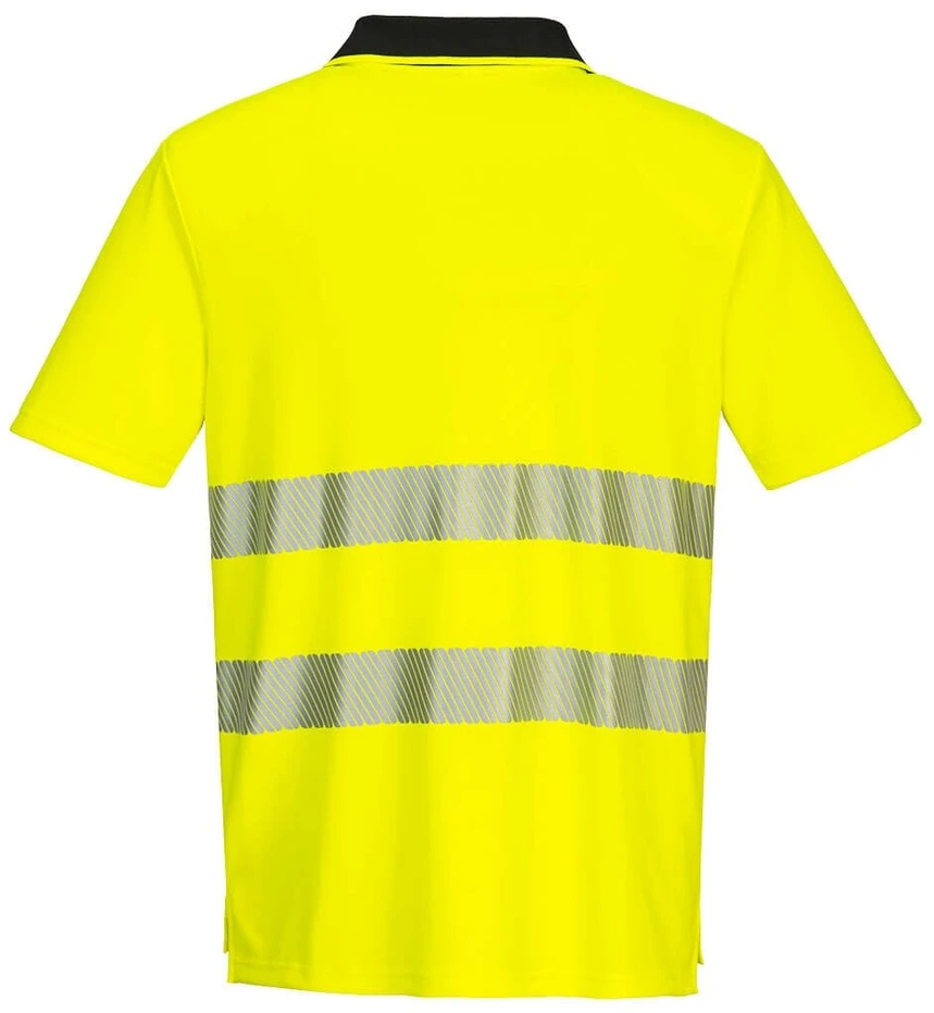 Gero matomumo PORTWEST DX412 polo marškinėliai trumpomis rankovėmis, Dydis: 4XL, Pw spalvos: Oranžinis/Juodas