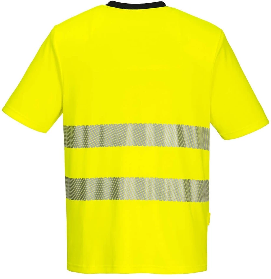 Gero matomumo PORTWEST DX413 sportiniai marškinėliai trumpomis rankovėmis, Dydis: XXL, Pw spalvos: Oranžinis/Juodas