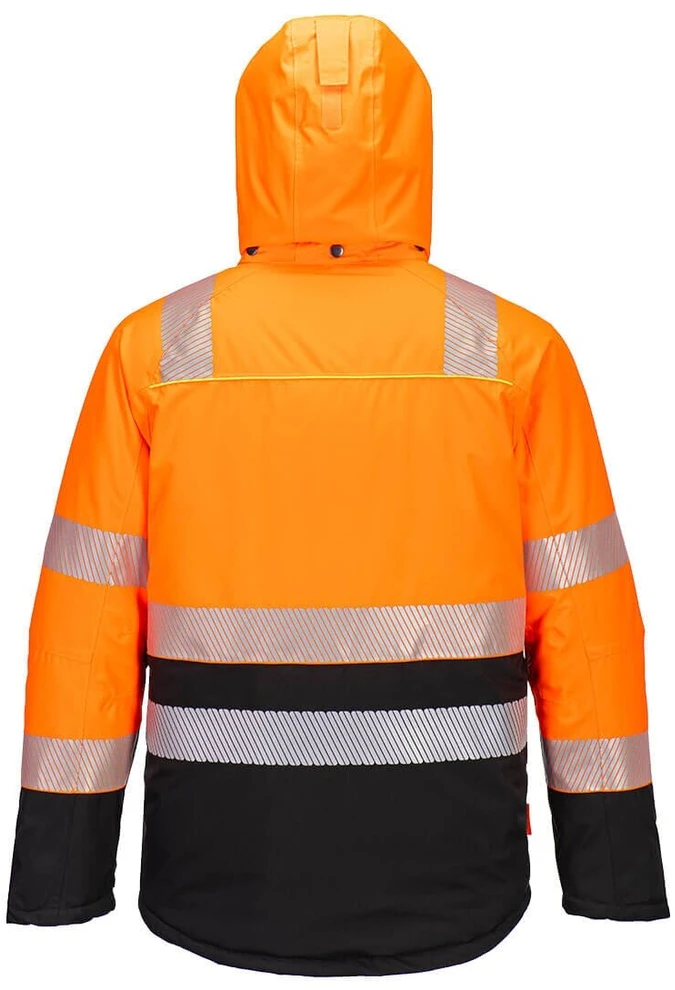Gero matomumo PORTWEST DX430 2 klasės žieminė striukė, Dydis: 4XL, Pw spalvos: Oranžinis/Juodas