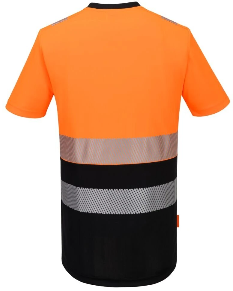 Gero matomumo PORTWEST DX434 sportiniai marškinėliai, Dydis: 4XL, Pw spalvos: Oranžinis/Juodas
