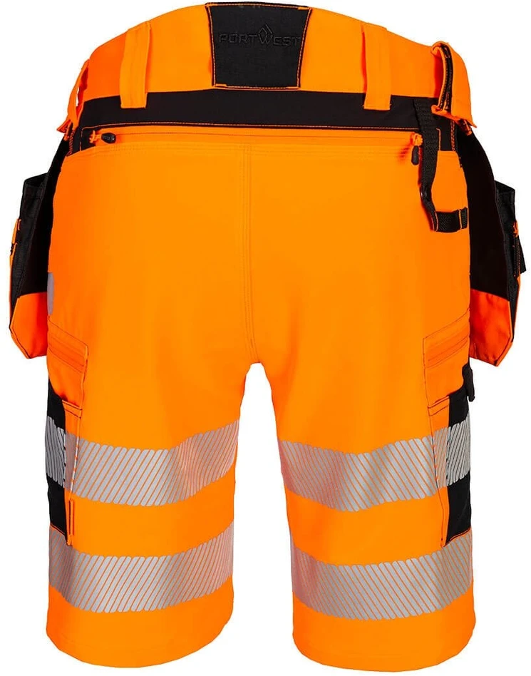 Gero matomumo PORTWEST DX446 šortai su kišenėmis, Dydis: 32, Pw spalvos: Oranžinis/Juodas