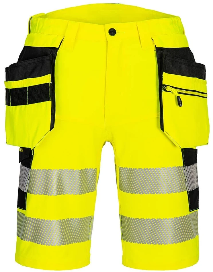 Gero matomumo PORTWEST DX446 šortai su kišenėmis, Dydis: 32, Pw spalvos: Oranžinis/Juodas