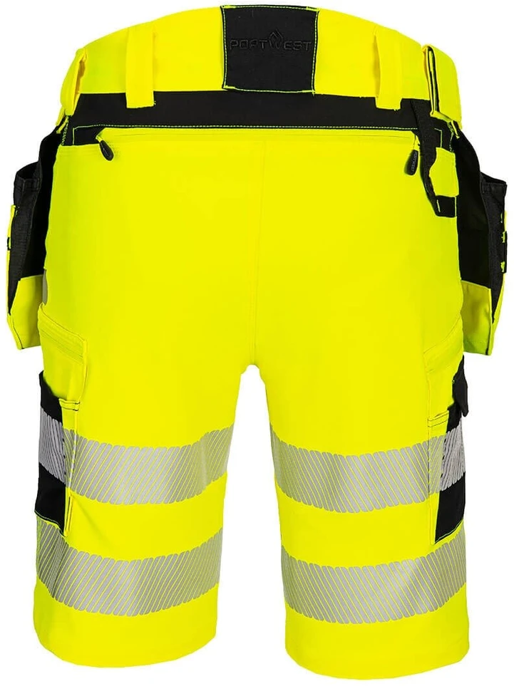 Gero matomumo PORTWEST DX446 šortai su kišenėmis, Dydis: 32, Pw spalvos: Oranžinis/Juodas