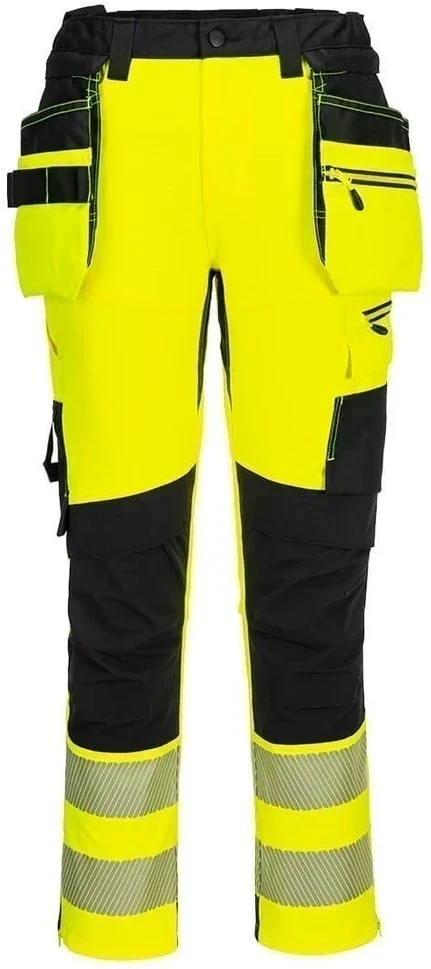 Gero matomumo PORTWEST DX454 darbo kelnės su nuimamomis kišenėmis, Dydis: 46, Pw spalvos: Oranžinis/Juodas