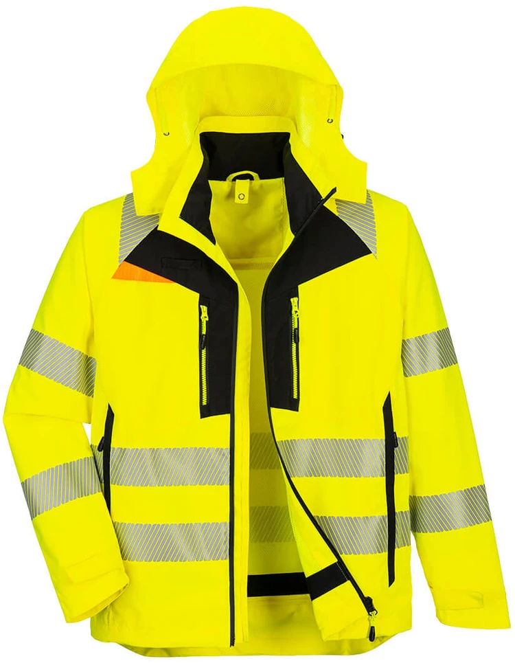 Gero matomumo PORTWEST DX466 4 viename striukė, Dydis: XL, Pw spalvos: Geltona/Juodas